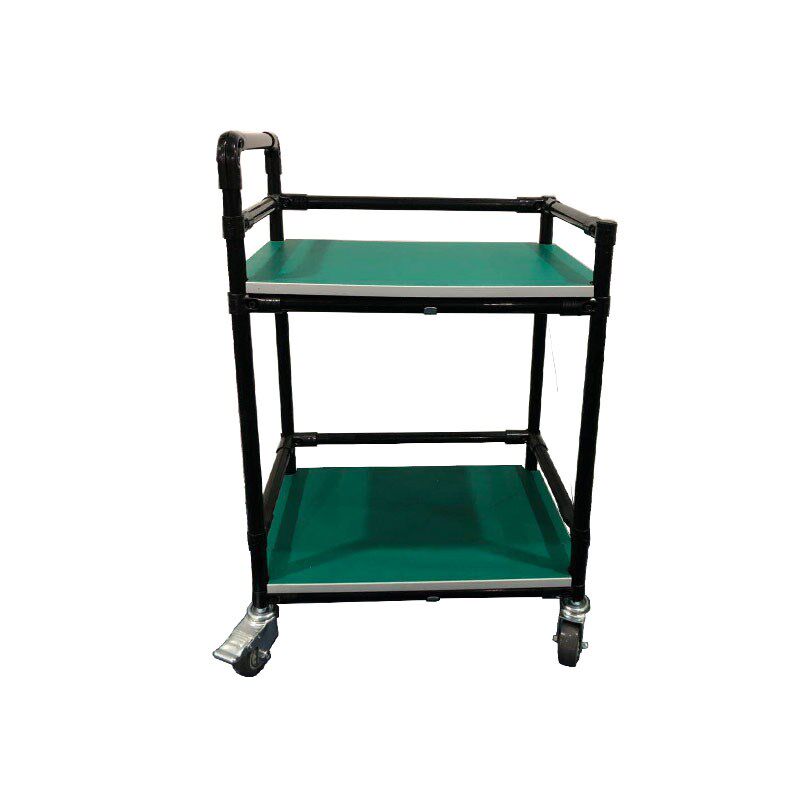 厂家直销防静电复合管周转车黑色工具车/便携工具推车