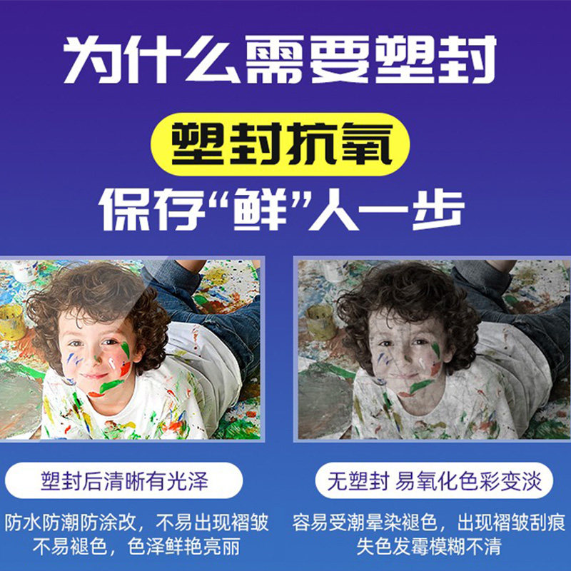 照片塑封机家用相片办公a4全自动过胶机小型塑封膜压膜机封塑机