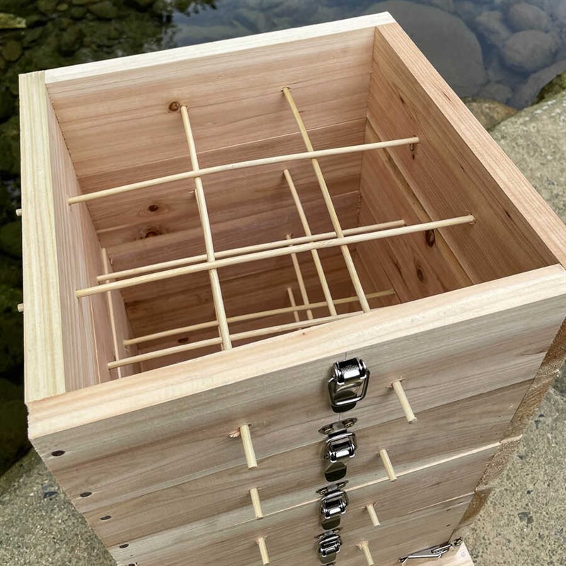 中蜂格子箱全套诱蜂箱蜂桶土养蜂箱加厚养蜂专用全新杉木格子蜂箱
