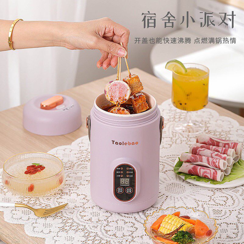 便携式电炖杯多功能电煮锅煮粥煲汤煮饭办公室宿舍保温预约电炖盅
