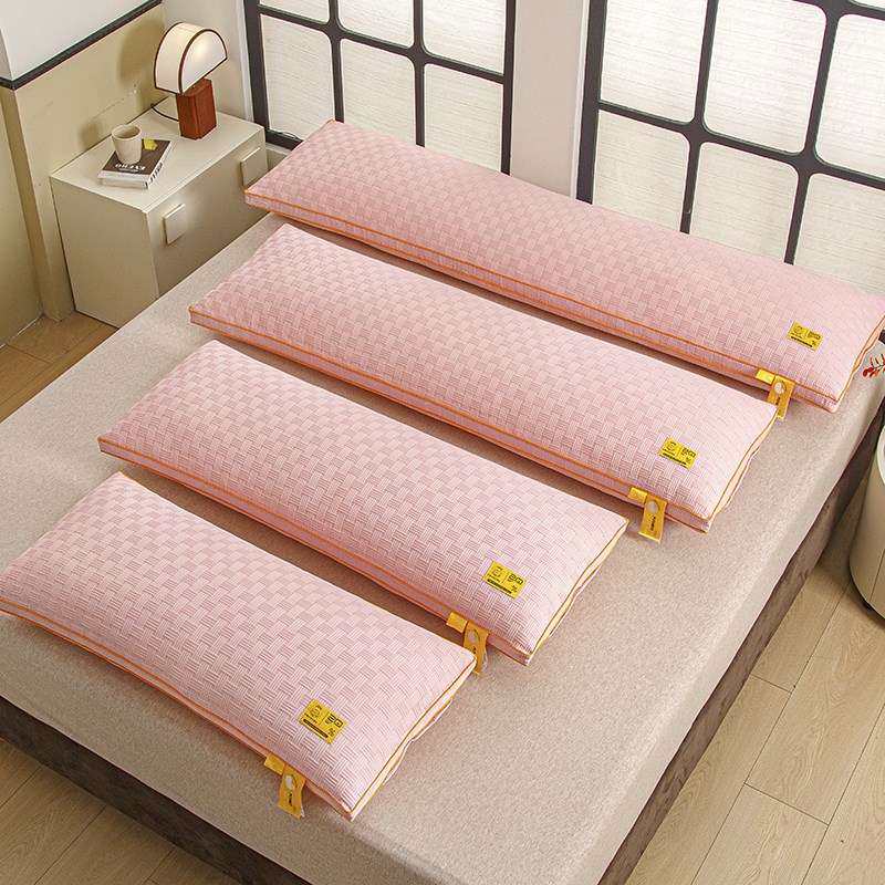 双人长枕头一体长枕芯助睡眠护颈椎整头1.2米1.5m1.8米情侣长条枕