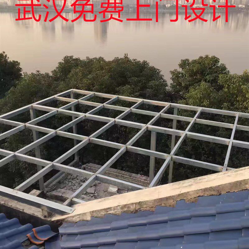 镀锌钢结构阳光房玻璃顶阳光房铝合金阳光房武汉厂家直销包安装