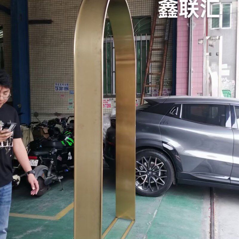 不锈钢门套窗套弧形圆形背景墙天花吊顶装饰条异形包边U型T型定制