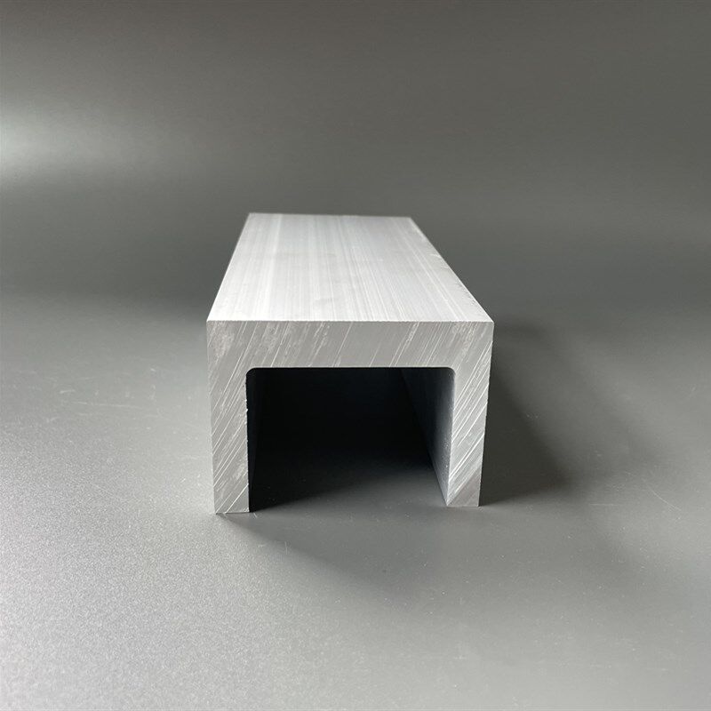 不等厚槽铝80*60*14*10mm铝合金U型槽内径60mm导轨建筑工业U型材