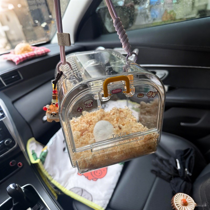 仓鼠笼子高透金丝熊外带笼专用花枝鼠蜜袋鼯大空间便携式外出包