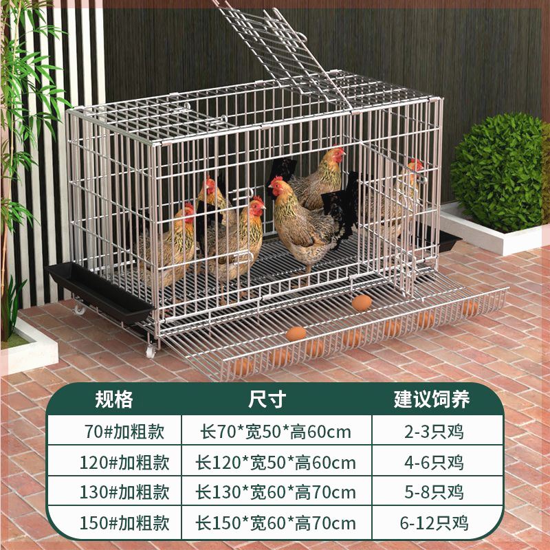 鸡下蛋的笼子家用蛋鸡笼鸡舍大号养殖笼家禽鸭鹅鸡窝折叠自动滚蛋