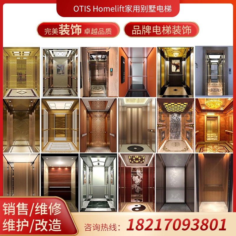 上海家用安装维修曳引机电梯进口别墅无底坑复式楼室内外观光电梯