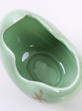 青瓷个性水仙花盆无孔铜钱草花盆白色碗莲盆睡莲水培花盆花盆陶瓷