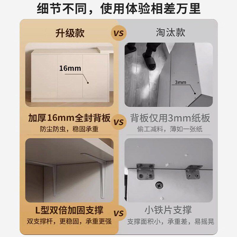 卧室斗柜梳妆台一体床尾可伸缩30cm35宽小户型化妆收纳柜极窄超薄