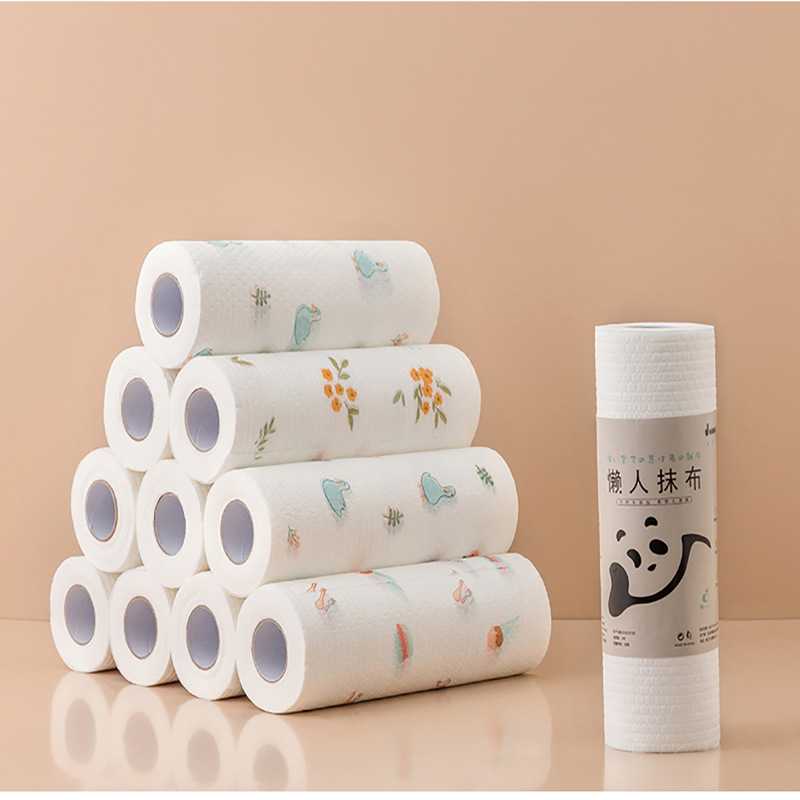 包邮代发直销懒人抹布一次性洗碗布吸水不沾油百洁布卷筒无纺布