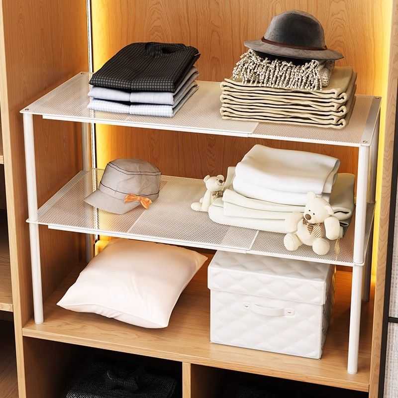 可伸缩柜子分层架子衣柜分隔板内隔层宿舍衣橱隔断置物架衣服衣物