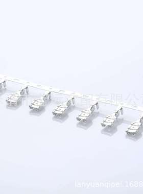 4.8插簧横UUQ连绕端子母1插头厚8冷压接线端子连带插簧0.3755000/