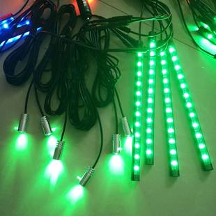 七彩汽灯中控门边脚33294底LE车D冷光导光条一氛围灯拖十APP加遥