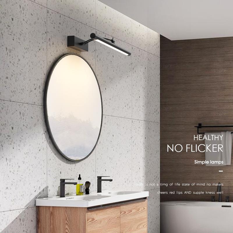 前8003灯led卫生镜间不生锈柜专用洗手台间浴室柜洗漱可调镜节镜