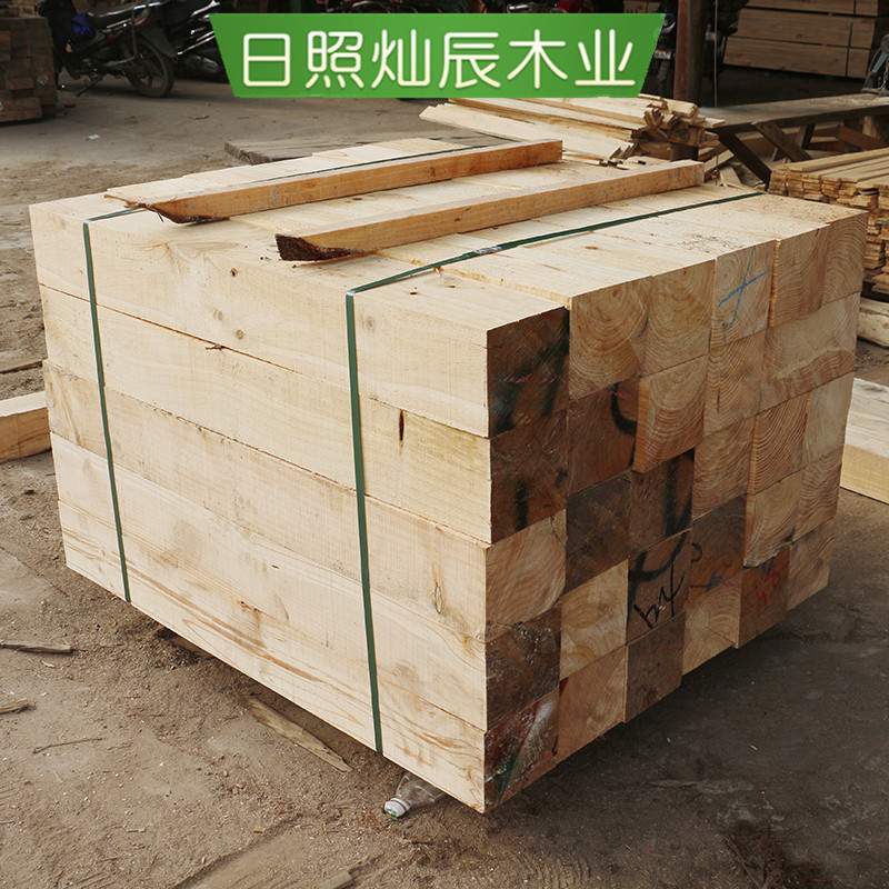 松木方木垫木 工程铁路用高密度道木 矿用道木 枕木