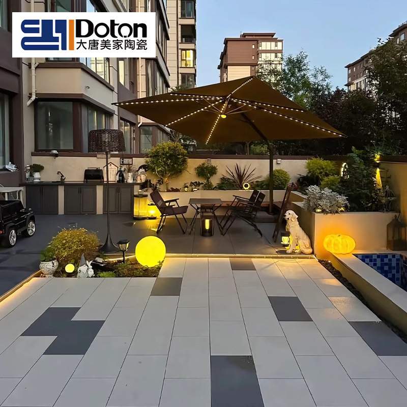 生态园林地铺石瓷砖600x900x18加厚地砖户外工程庭院地板砖可过车