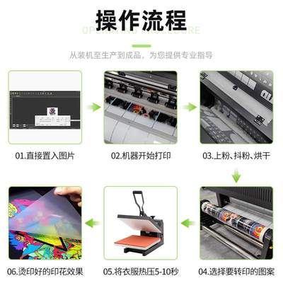 a1 dtf printer all in one machine数码印花白墨抖粉烫画打印机