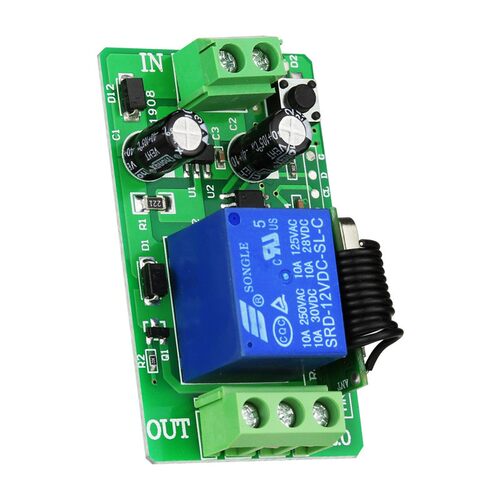 程无线遥控直流电12V两头接线单路开关门禁电D12V1L-LT源家L远E灯