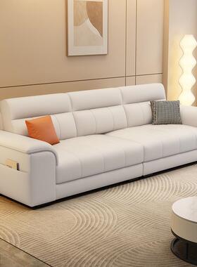 205年新F78JS7S7款法式2奶油约风技布艺小户型沙发客厅现代简直排