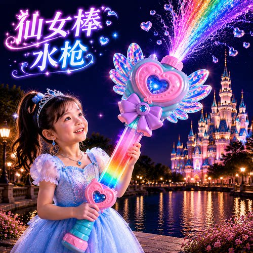 2026新款抽拉魔法棒水枪