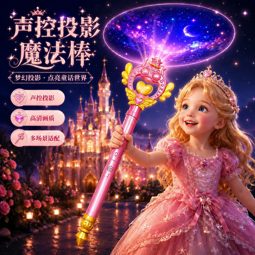 灯光仙女魔法棒女孩六一礼物