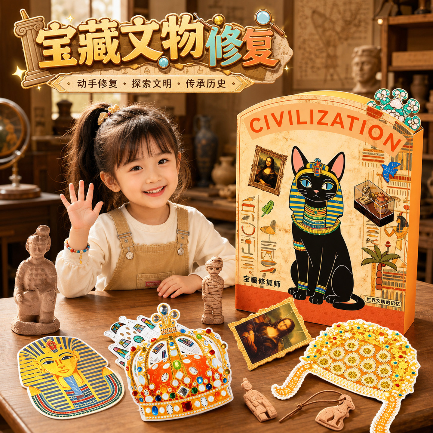 宝藏修复师儿童文物修复材料包图片