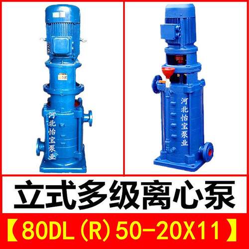 80DL50-20X11立式多级泵DLR型热水增压管道离心泵高层建筑给水泵