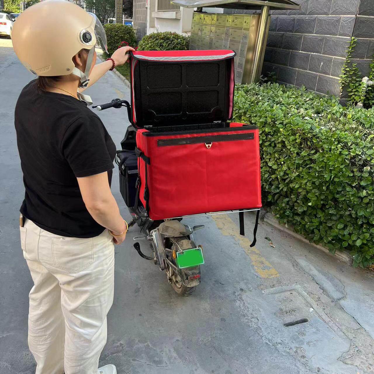外送箱43升epp泡沫保温箱骑手送餐车载箱送奶箱跑腿冷藏免费印刷