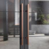 轻奢金拉丝加厚304不锈钢大门把手玻璃门拉手有框门推拉木门把手