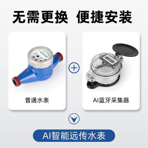 摄像水表老旧水表改造无线远传4G/NB智能加装物联网用水监控设备