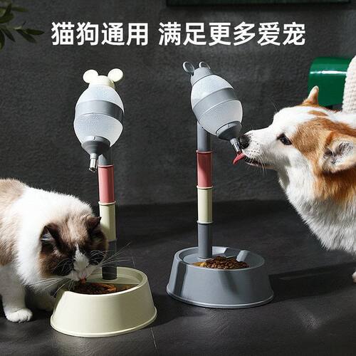节节高猫宠物喝水喂食舔狗盆舐
