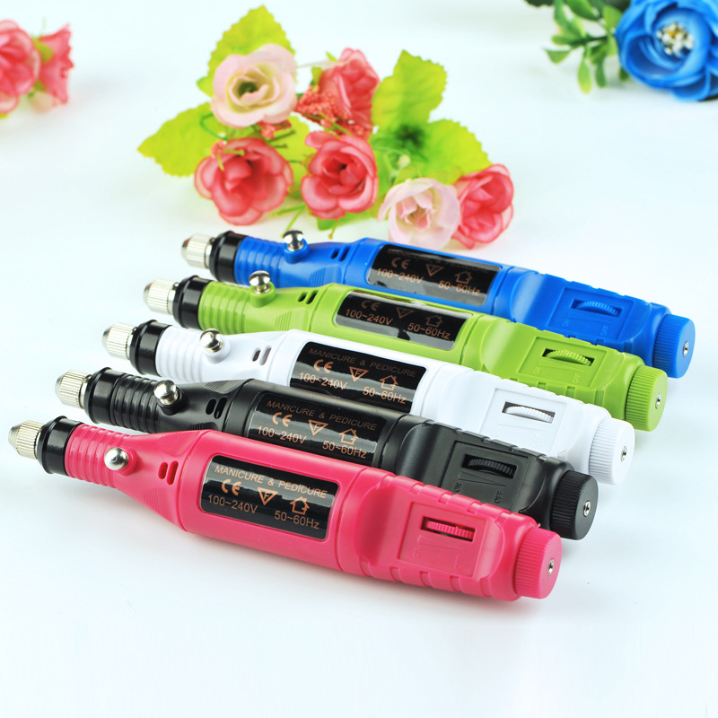 美甲打磨机 笔式电动磨甲器打磨机 电动指甲挫 美甲抛光工具