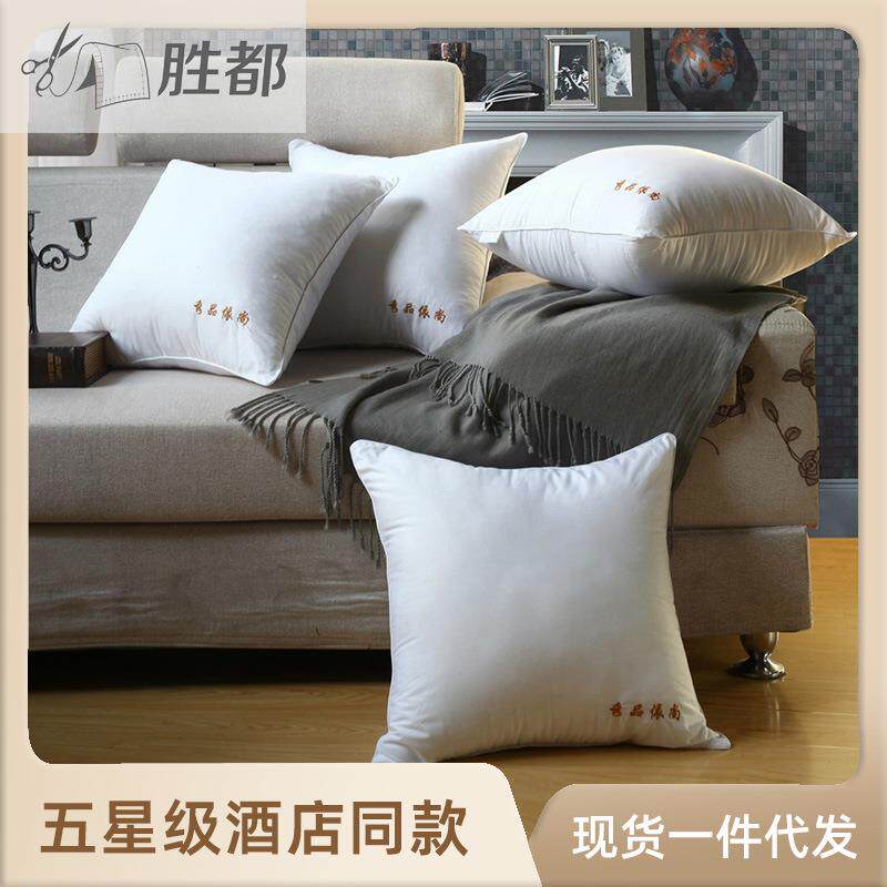 胜都抱枕芯50×50枕头枕芯内胆白色PP棉纯棉磨毛酒店靠枕沙发靠垫