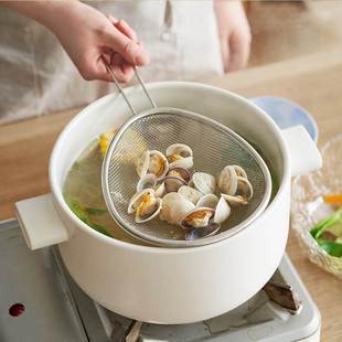 极速不锈钢油炸过滤网 家用油锅滤网漏勺沥油V神器厨房油格