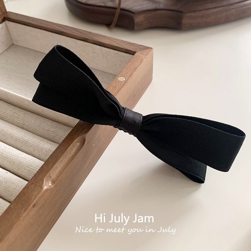 极速偷偷藏不住桑稚赵露思同款黑色E立体蝴蝶结发夹刘海夹边夹发