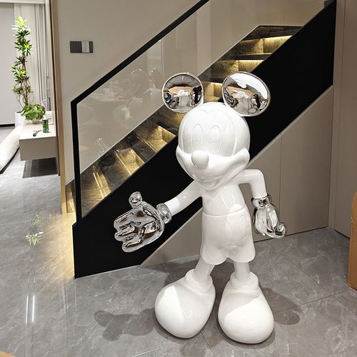 极速迎宾米老鼠米奇大型落地摆z件客厅玄关电视柜旁楼梯口店铺卡