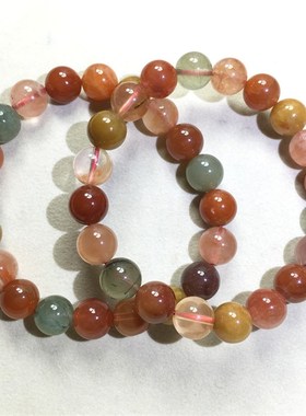 极速天然无优化福禄寿水晶手链彩发晶兔毛M多宝单圈手串包邮 女款