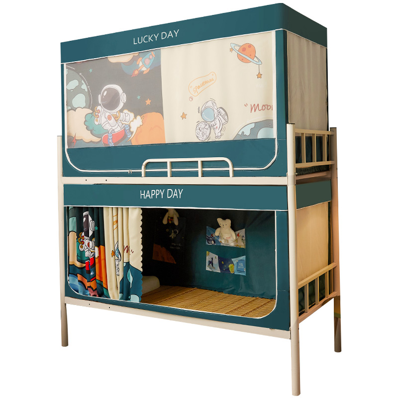 极速床帘大学生宿舍床帐加厚全包超强遮光蚊帐R一体式下铺寝室上