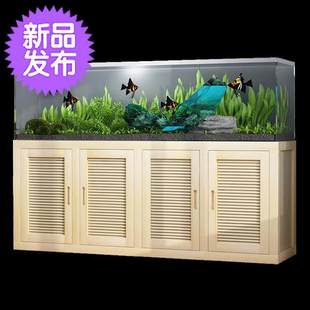 极速订做 鱼缸低柜 地柜s m实木鱼缸架水族箱松木底座底柜地柜柜