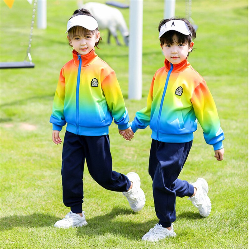 极速小学生班服春k秋装一年级儿童校服纯棉套装运动会幼儿园园服