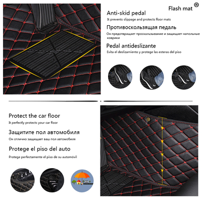 极速Flash mat leather car floor mats fit 98% car moWdel for