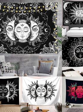 厂家直销亚马逊热销Mandala月亮太阳系列挂毯嬉皮士家居装饰墙毯