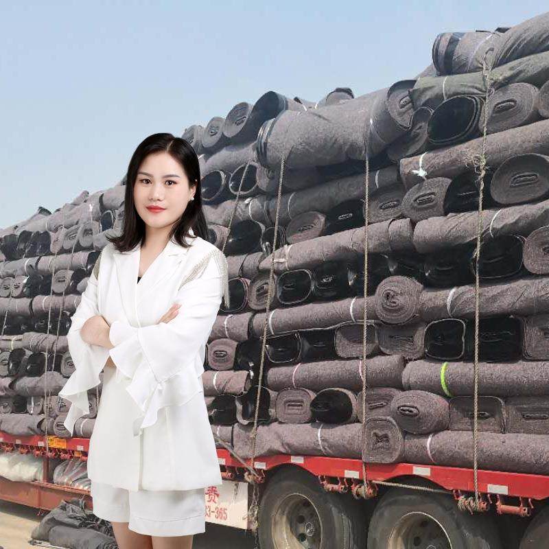 毛毡 大棚淋膜防水毛毡 PVC覆膜防水地毯防雨无纺布保温被 毛毡