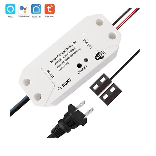 Tuya WiFi车库门控制器开关翻板门涂鸦智能语音控制电机APP控制器