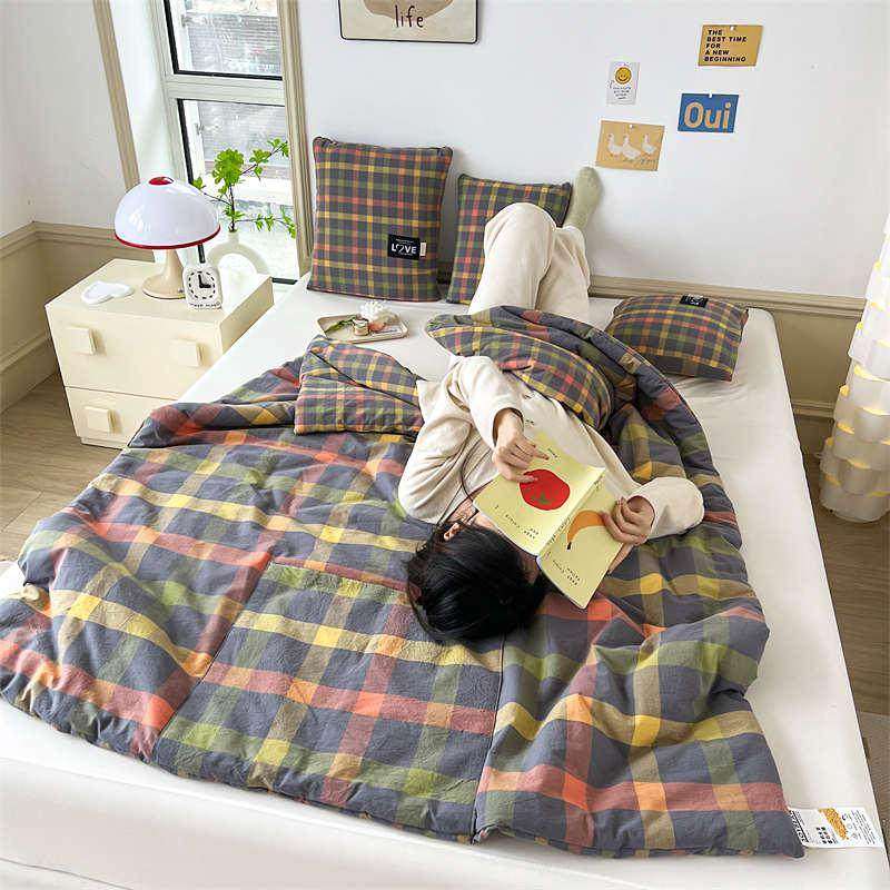 全棉抱枕被子两用午睡沙发靠枕二合一枕头被冬天加厚车用折叠毯子,居家布艺,抱枕被,淘宝优惠券,粉丝福利购,淘宝优惠卷