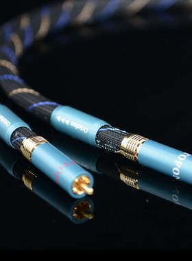 高度风无氧铜发烧级RCA双莲花CD功放音响音频信号线