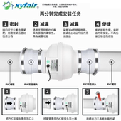新怡风圆形管道风机4寸6寸8寸排风换气扇强力厨房防水增压抽风机