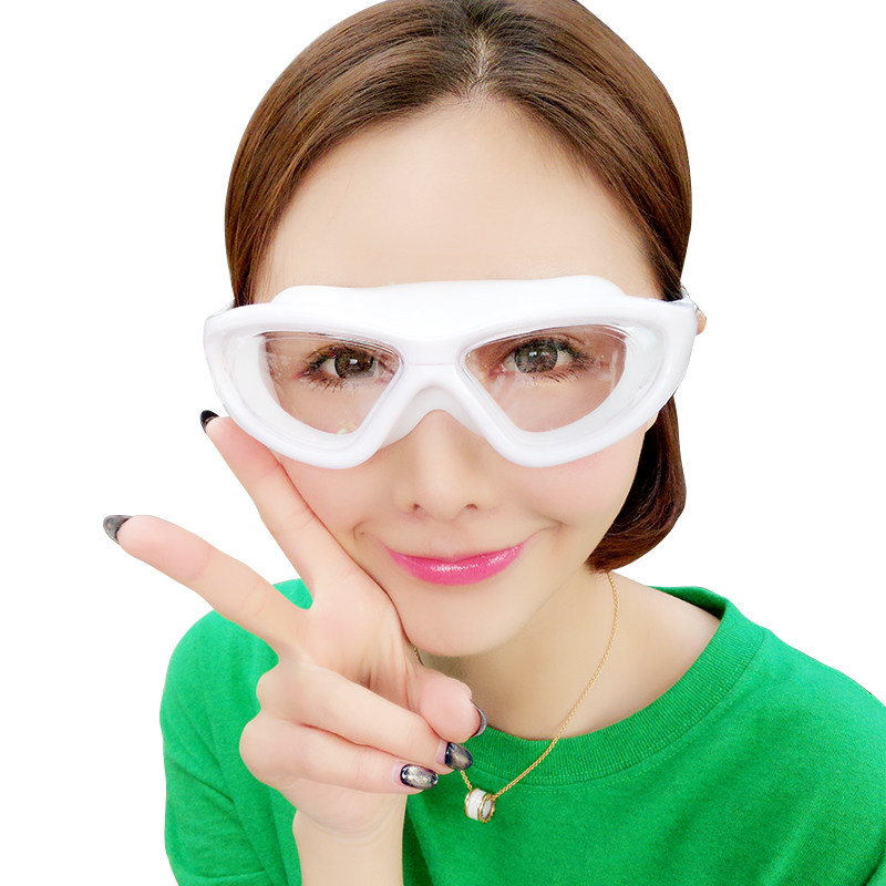 泳镜防水防雾高清女游泳眼镜近视潜水镜装备男泳帽套装护鼻一体