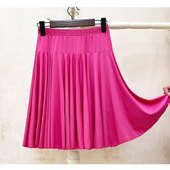 跳舞裙子牛奶丝广场舞大摆短裙夏季 半身裙舞蹈服拉丁舞音交谊舞女