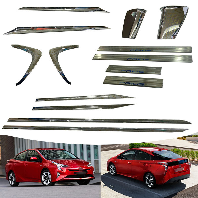 适用于16-18款丰田普锐斯Prius XW50 后饰条门边条后护板门槛条外